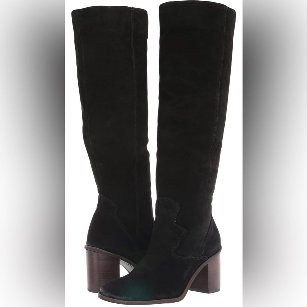 NIB Lucky Brand Jolna black suede boots, 7.5